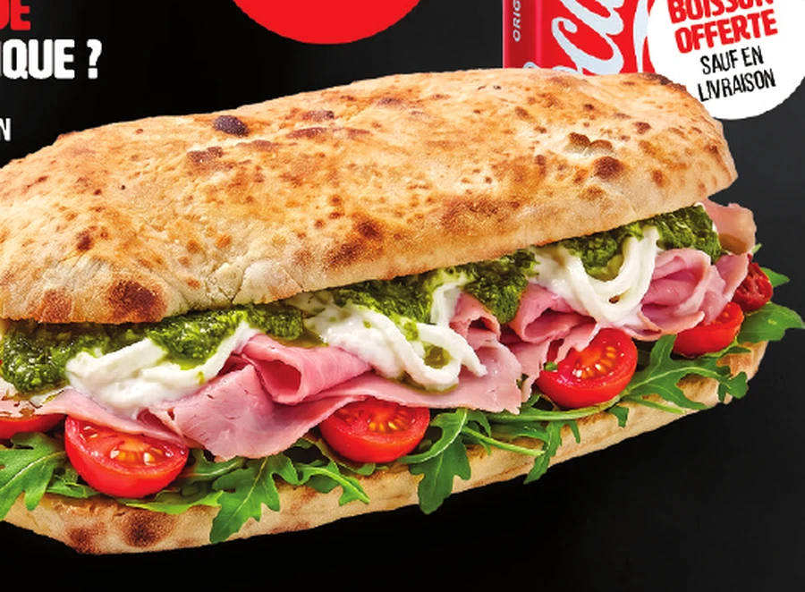 Panuozzo généreux à composer chez Family Pizza Chantilly